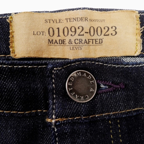 LEVIS Made & Crafted Jeans Tender Boot Cut Japan Zen Wash Women 30 x 34 NWOT - Picture 4 of 8